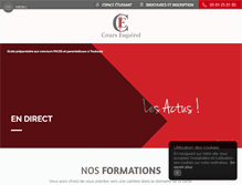 Tablet Screenshot of cours-esquirol.fr